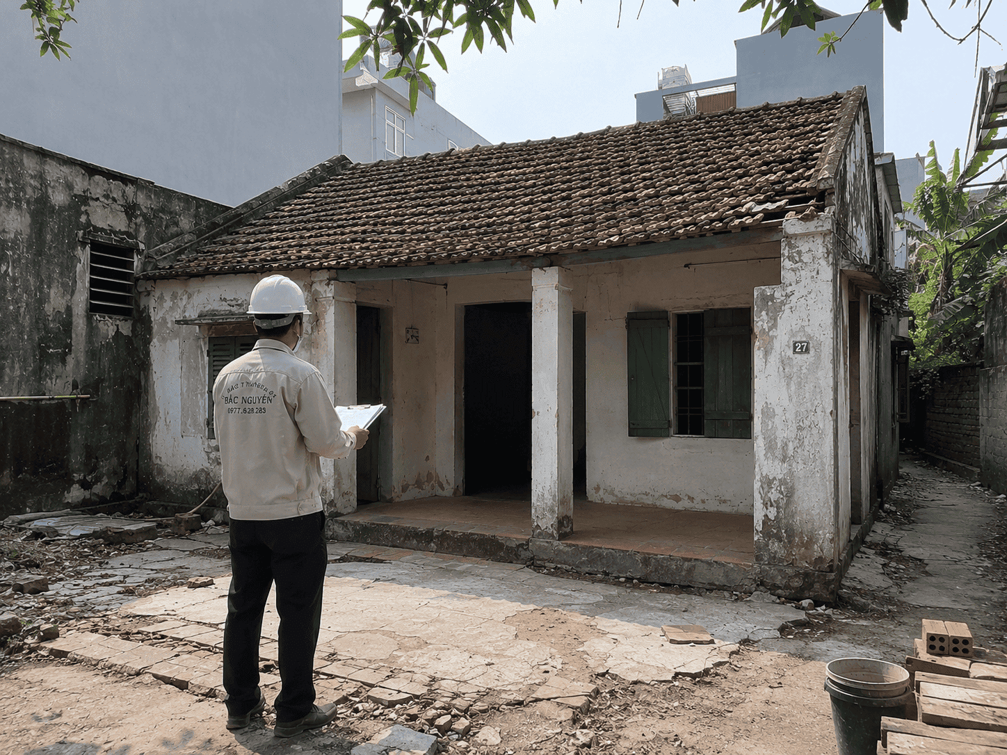 Khảo sát nhà cấp 4 trước khi phá dỡ