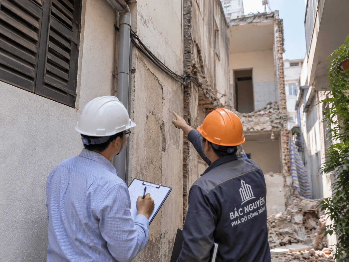 Khảo sát nhà liền kề trước khi triển khai phá dỡ