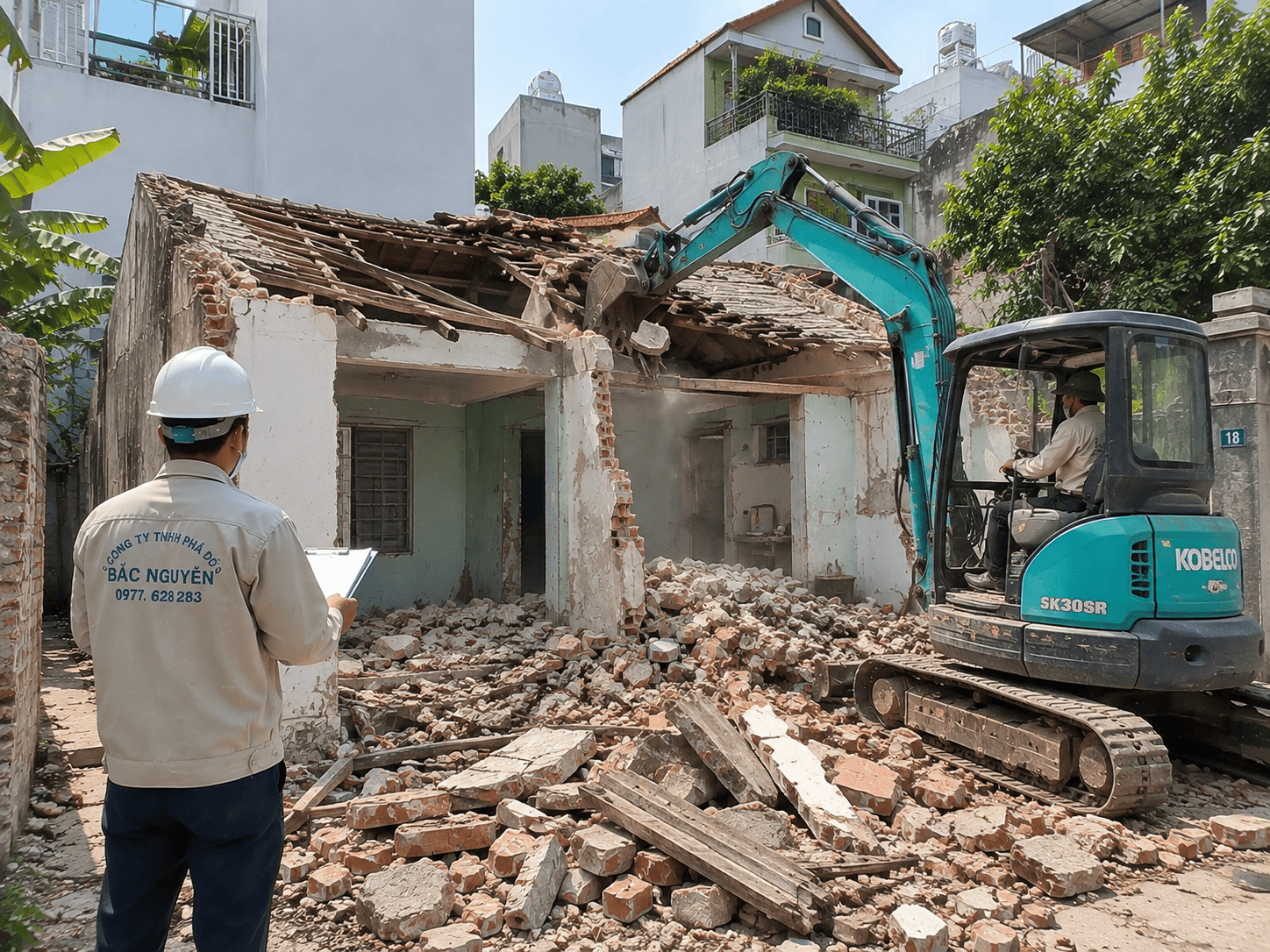 Phá dỡ nhà cấp 4 Hà Nội theo hiện trạng công trình