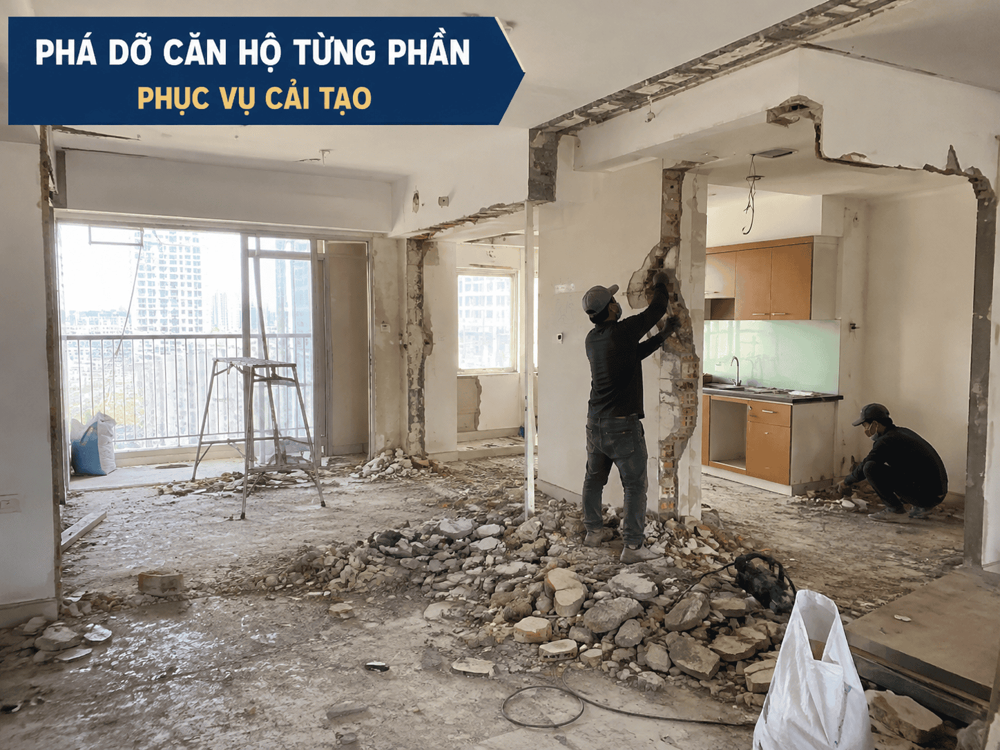 Phá dỡ căn hộ từng phần phục vụ cải tạo